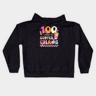 100 Days Of School Coffee Lover 100Th Day Of School Teacher Kids Hoodie